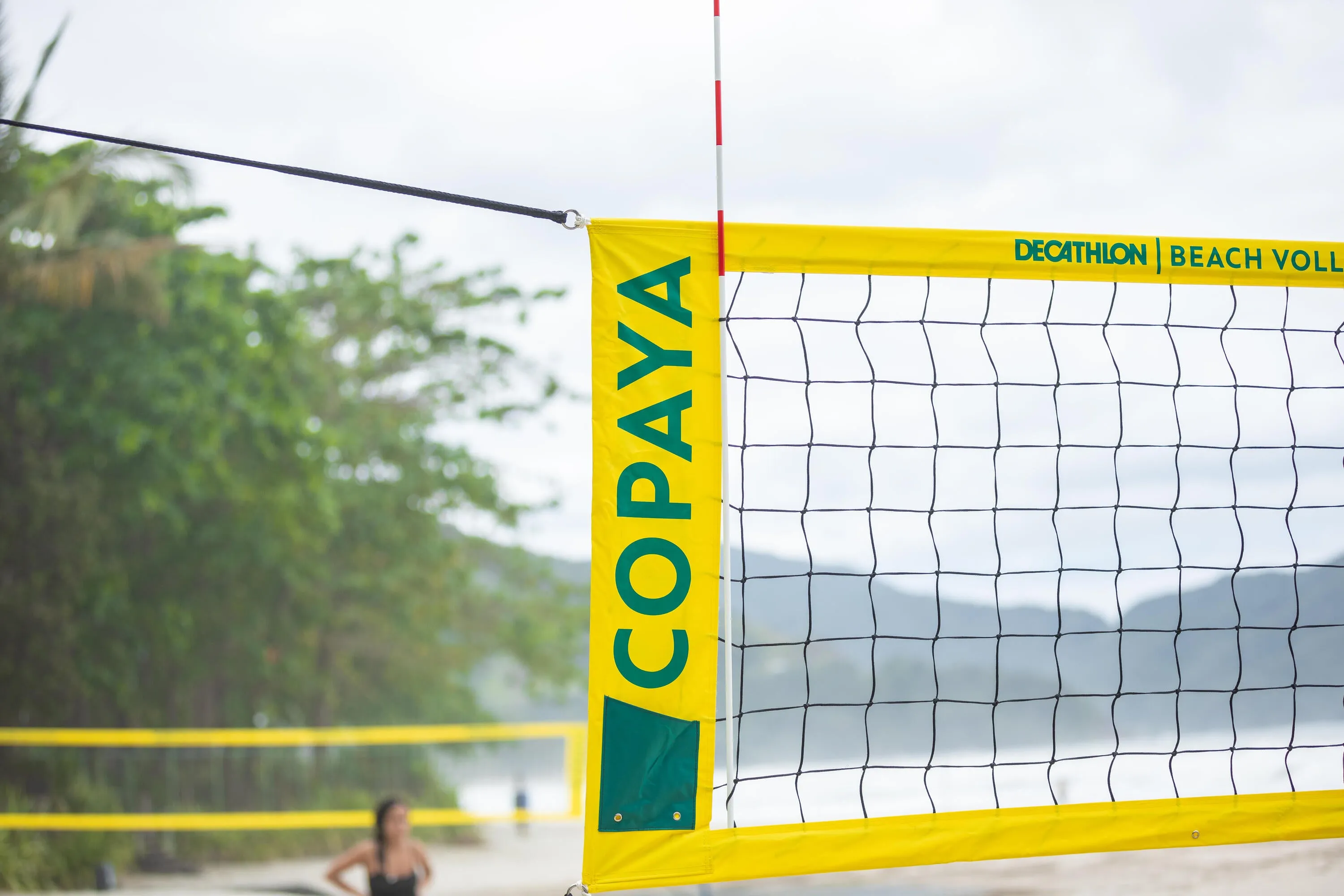 Beach volleyball net BVN900 official sizes yellow COPAYA