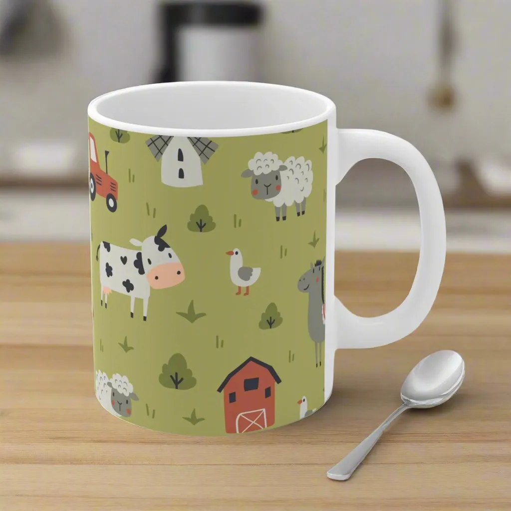 Farm Animals Design Coffee Mug 11oz
