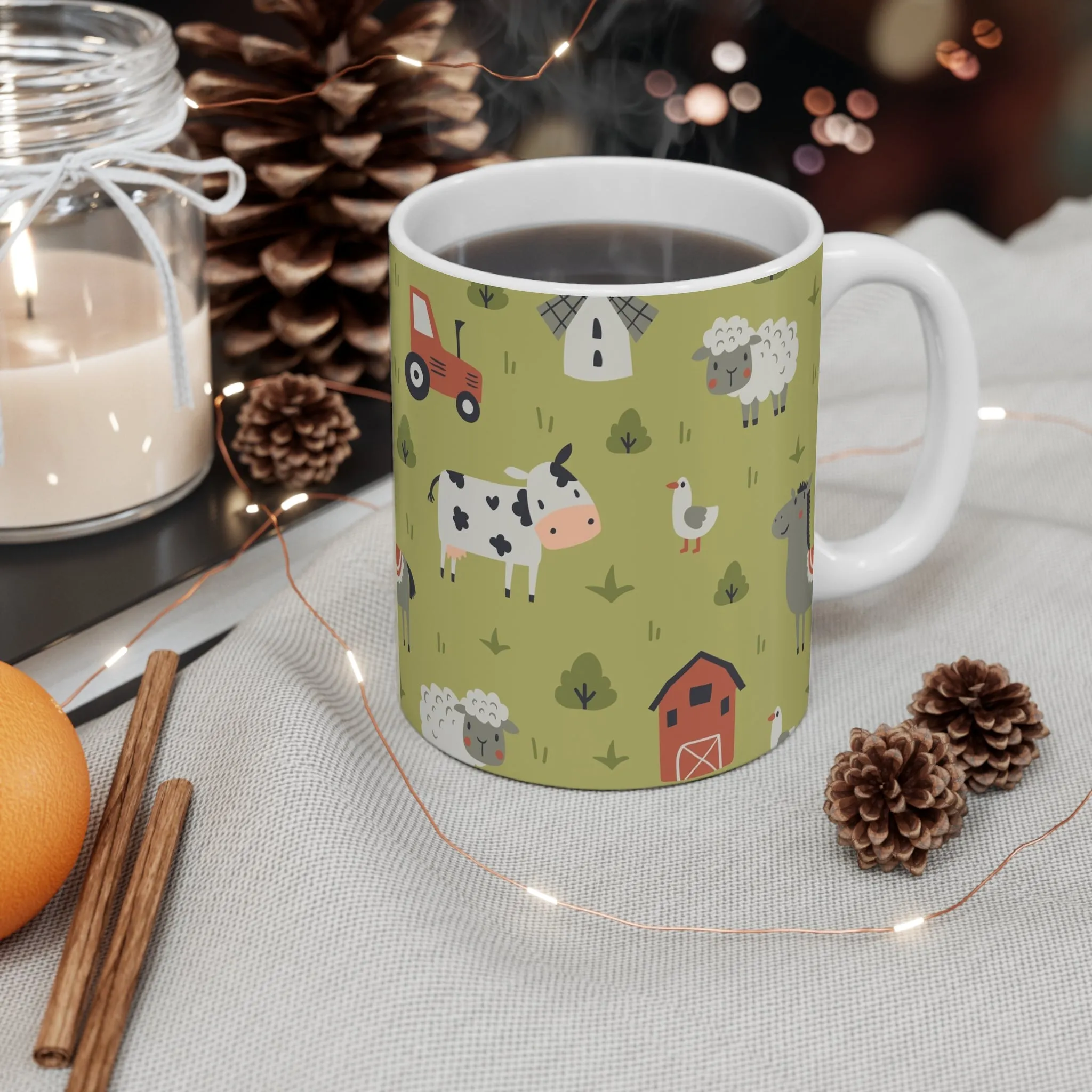 Farm Animals Design Coffee Mug 11oz