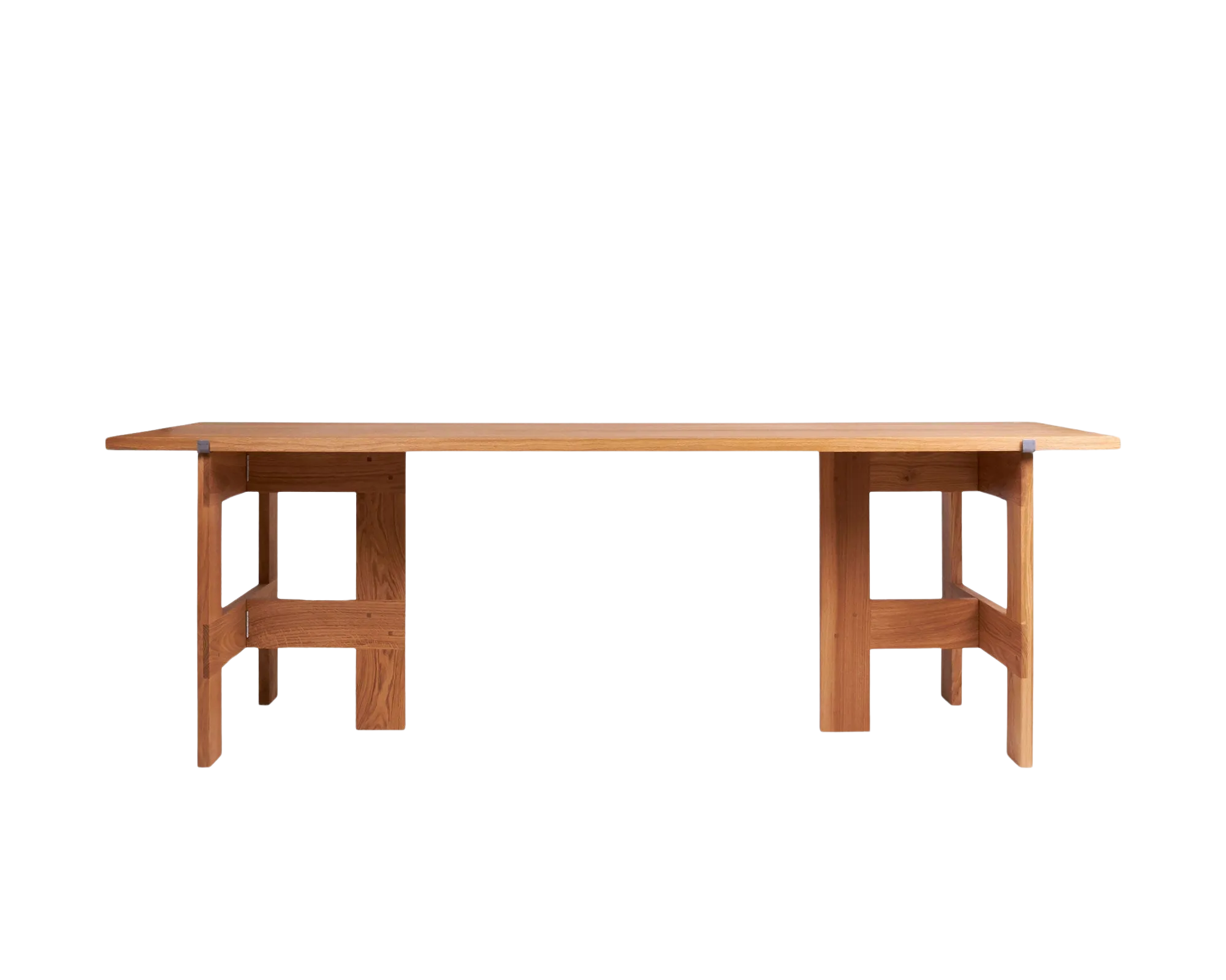 Farmhouse Trestle Table | Natural Oak | L220 Planks